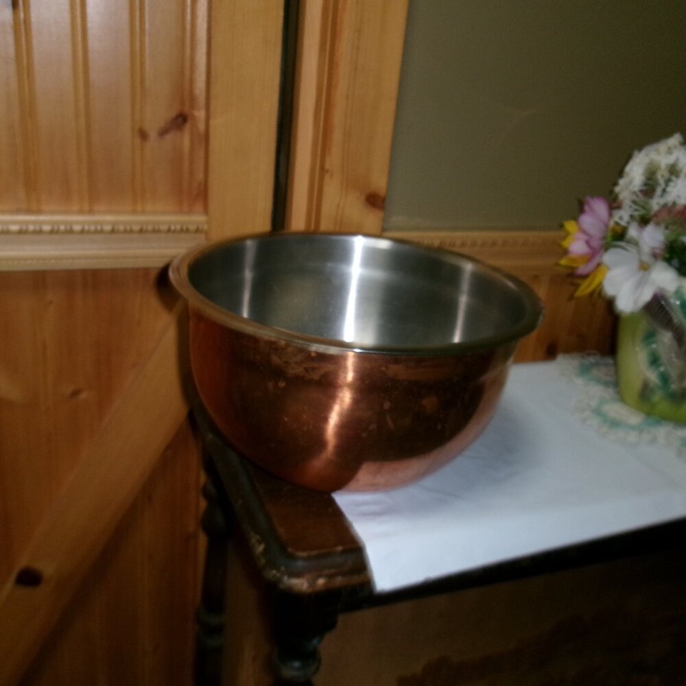 5 qt 18/10 Tramontina mixing bowl stainless steel copper clad  for the big mix